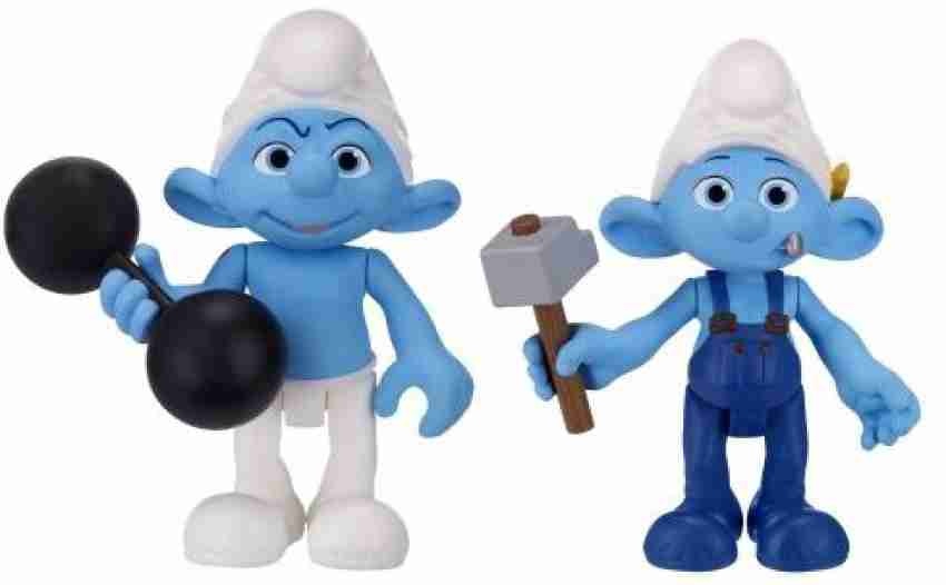 The Smurfs Movie Wave 1 Brainy & Chef Smurf Figure Set 2-Pack