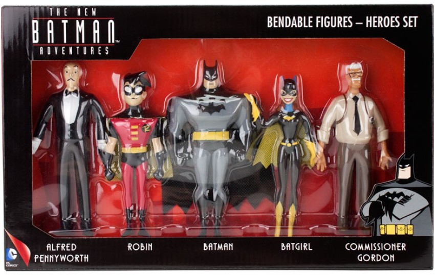 Bendable superhero hot sale figures