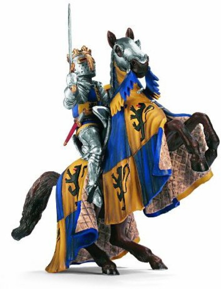 Schleich Lion Coat of Arms Prince on Reared up Horse - Lion Coat