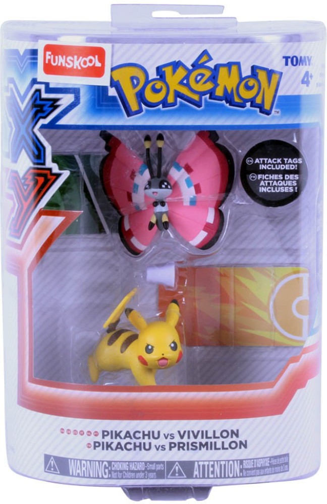 Pokemon XY Pikachu vs Vivillon Figure 2-Pack 