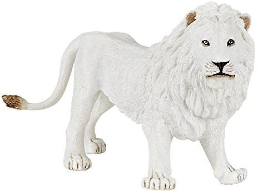 White deals lion toy