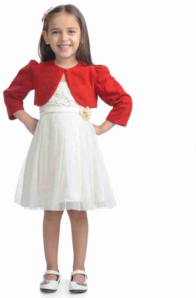 Baby frock with top shrug
