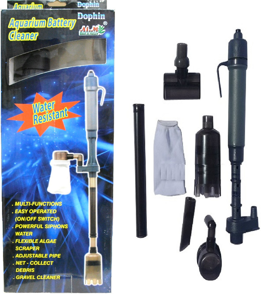 Aquarium battery shop cleaner