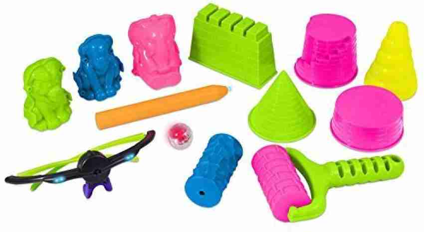 Play Visions Play Sand Glow Mold Set 13Pcs Use With Kinetic