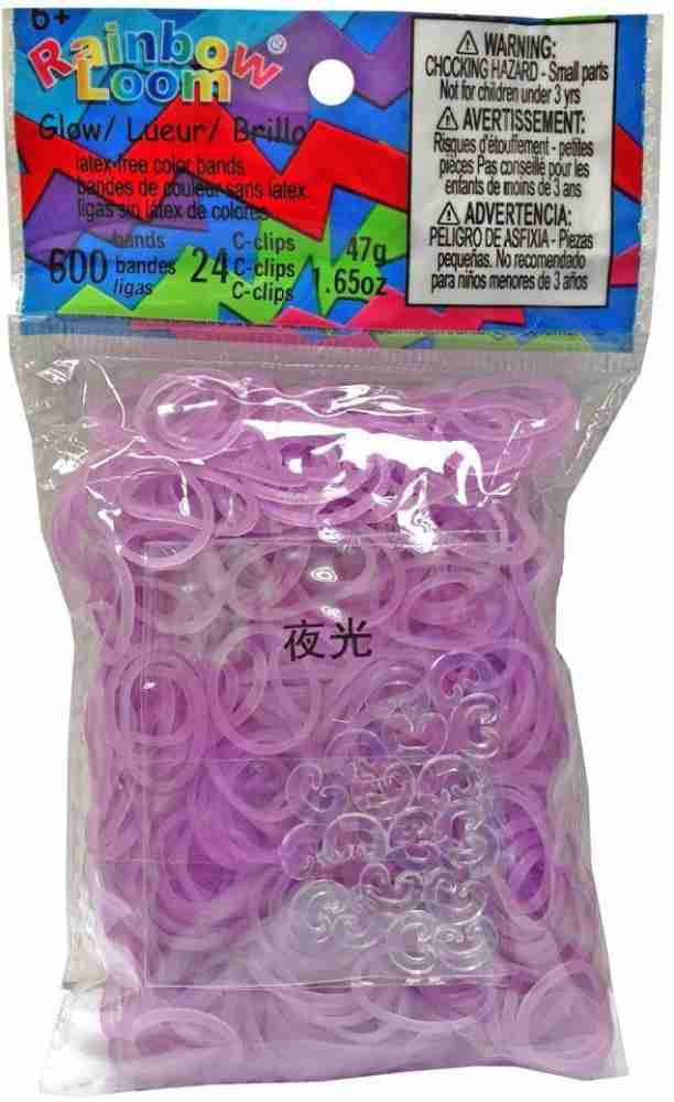  Rainbow Loom Electric Purple-Glow in the Dark : Office Products