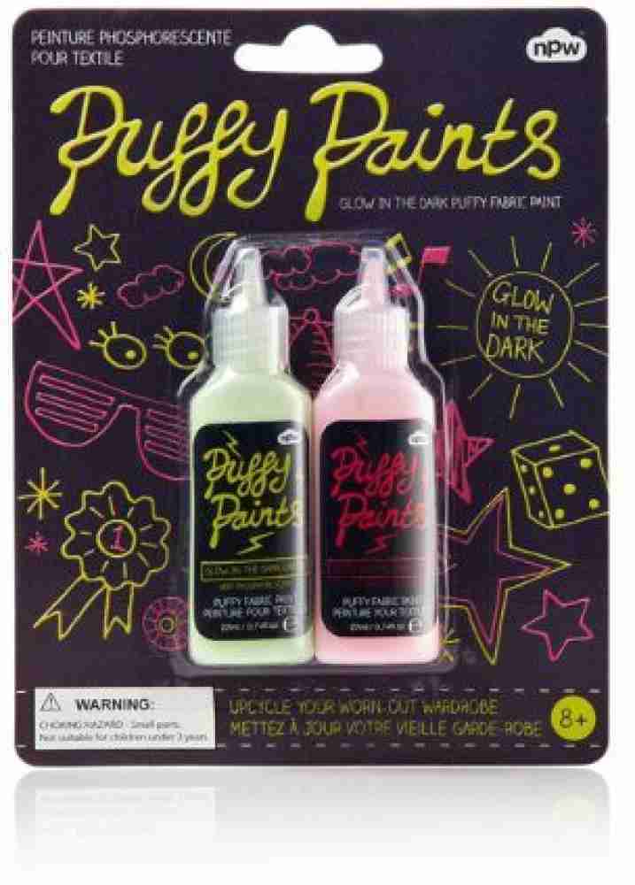 Npw Puffy Paints - Glow In The Dark Puffy Fabric Paint By - Puffy