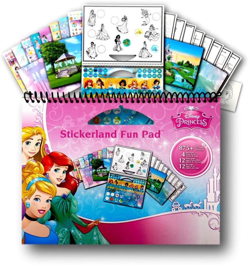 IVLWE 4 PCS Big Puffy Princess Stickers Play Sets 4 India