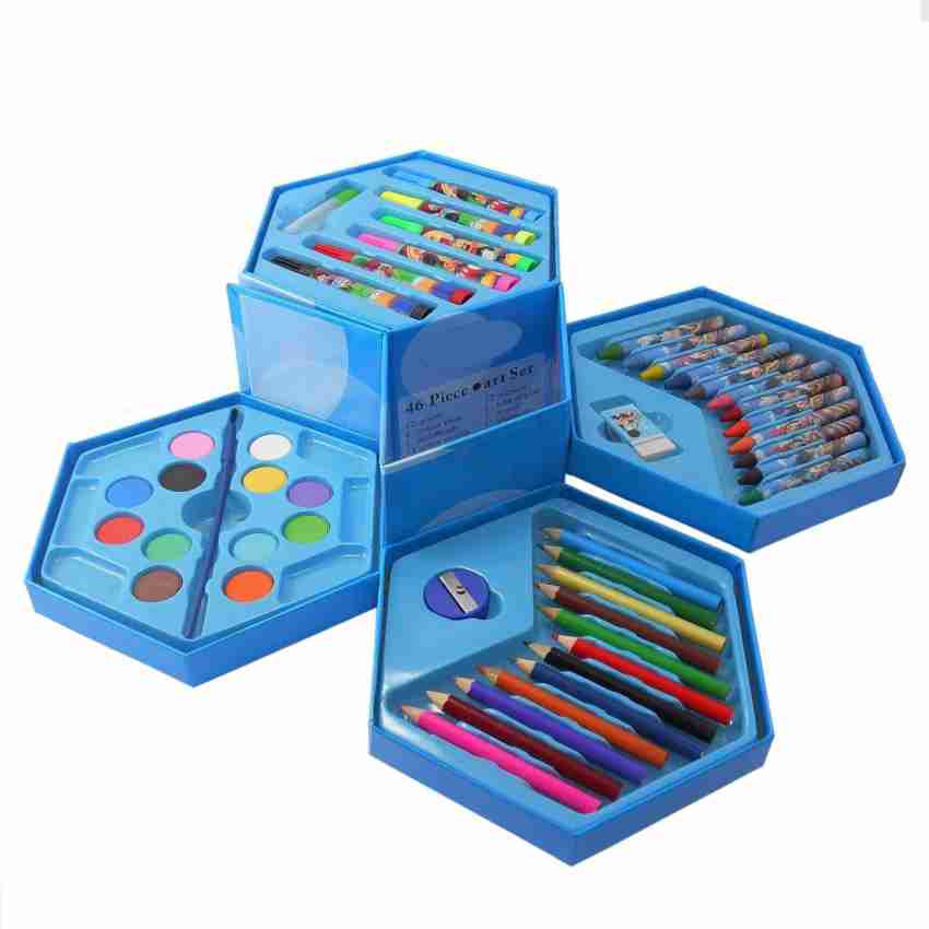 Krypton Colors Box Set Of 46 Pieces ,Color Pencil ,Crayons , Water Color,  Sketch Pens - Colors Box Set Of 46 Pieces ,Color Pencil ,Crayons , Water  Color, Sketch Pens . Buy