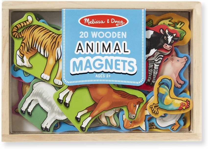 Melissa & doug store wooden animal magnets