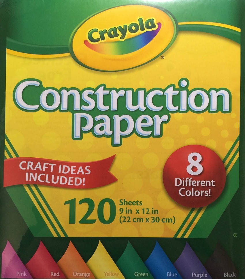 Crayola Construction Paper- Black, Standard Size, 50 Count for
