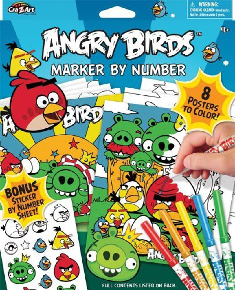 Angry Bird Color By Number Coloring Pages [2025]