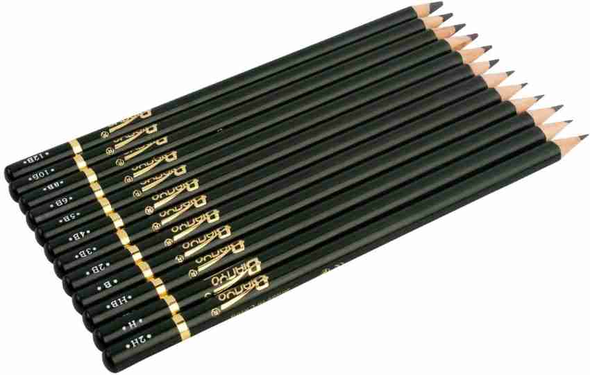 Bianyo Sketch Pencils Set 12 Charcoal Drawing Pencils For Artists  Professional Quality With Gift Box T200107 From Xue009, $12.32