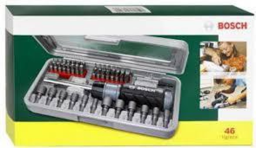 BOSCH Screw driver bit set of 46 Auger Drill Price in India Buy