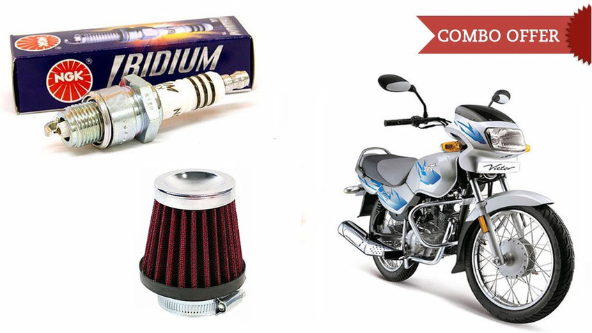 NGK 1 Spark Plug 1 AirFilter TVSVictorGLX125 Combo Price in India