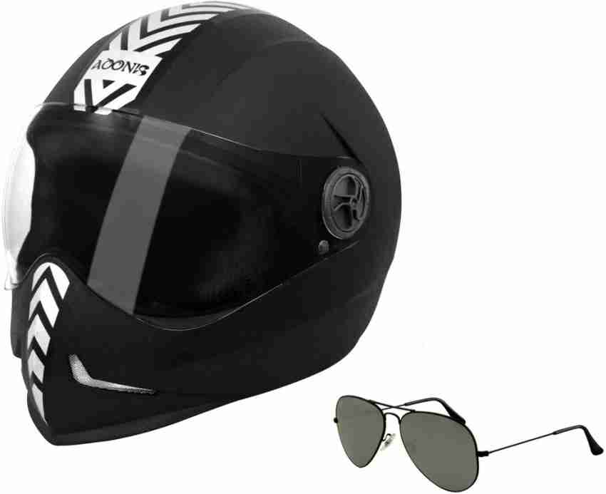 Bike helmet with built best sale in sunglasses