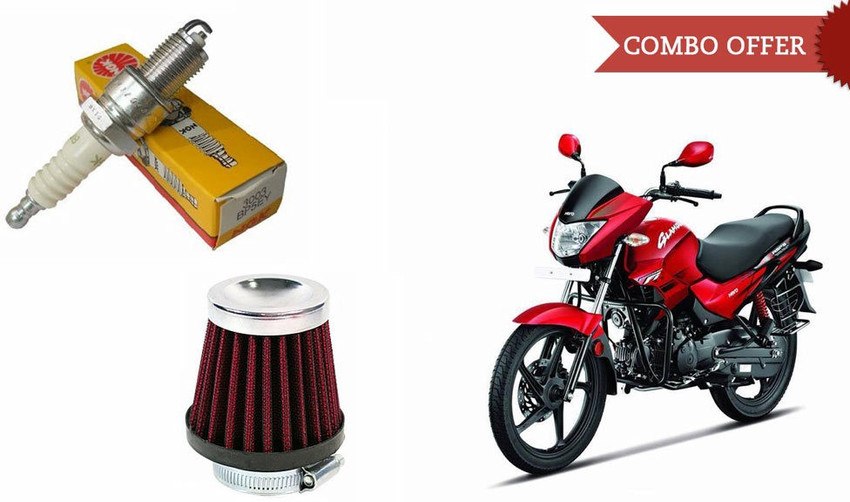 NGK 1 Spark Plug 1 AirFilter HeroGlamour Combo Price in India