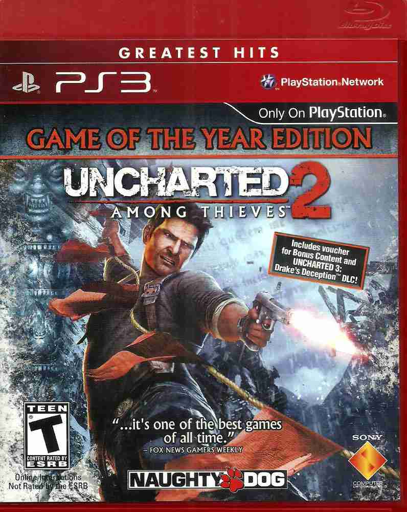 UNCHARTED 2: Game of the Year Edition Greatest Hits for PS…