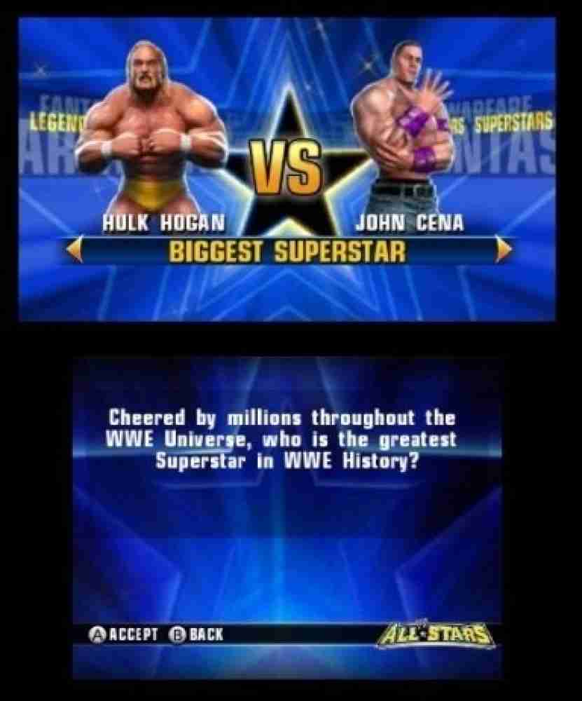 WWE All-Stars Games 3DS - Price In India. Buy WWE All-Stars Games 3DS  Online at Flipkart.com