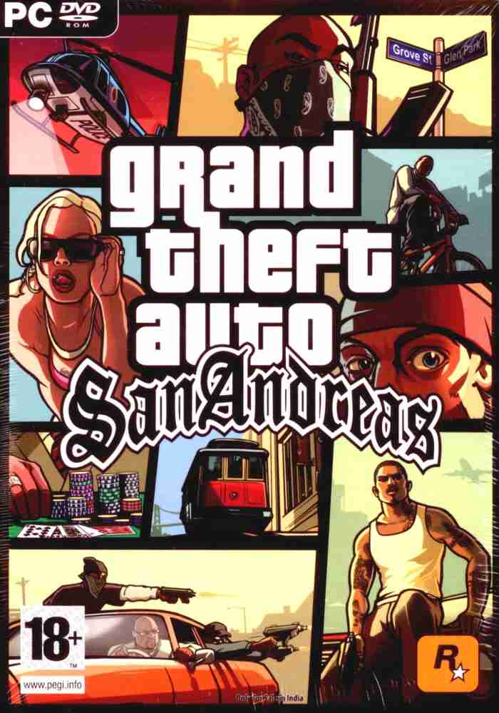 2CAP Gta San Andreas 5 In 1 Pc Game (Offline only) Complete Games