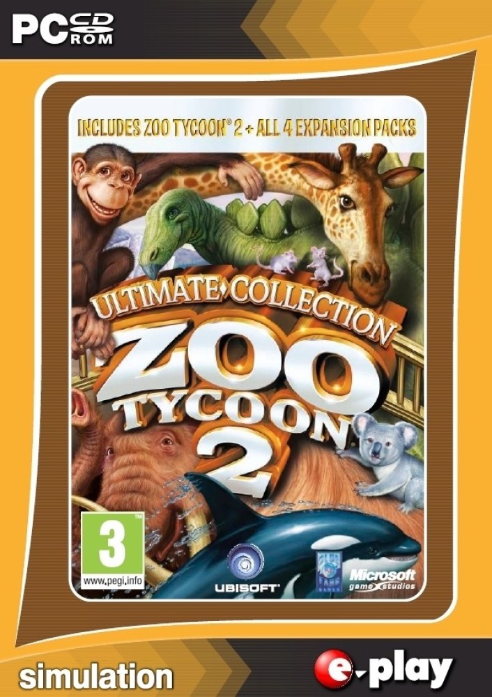 PC CD video game: ULTIMATE COLLECTION ZOO TYCOON 2 + 4 expansion