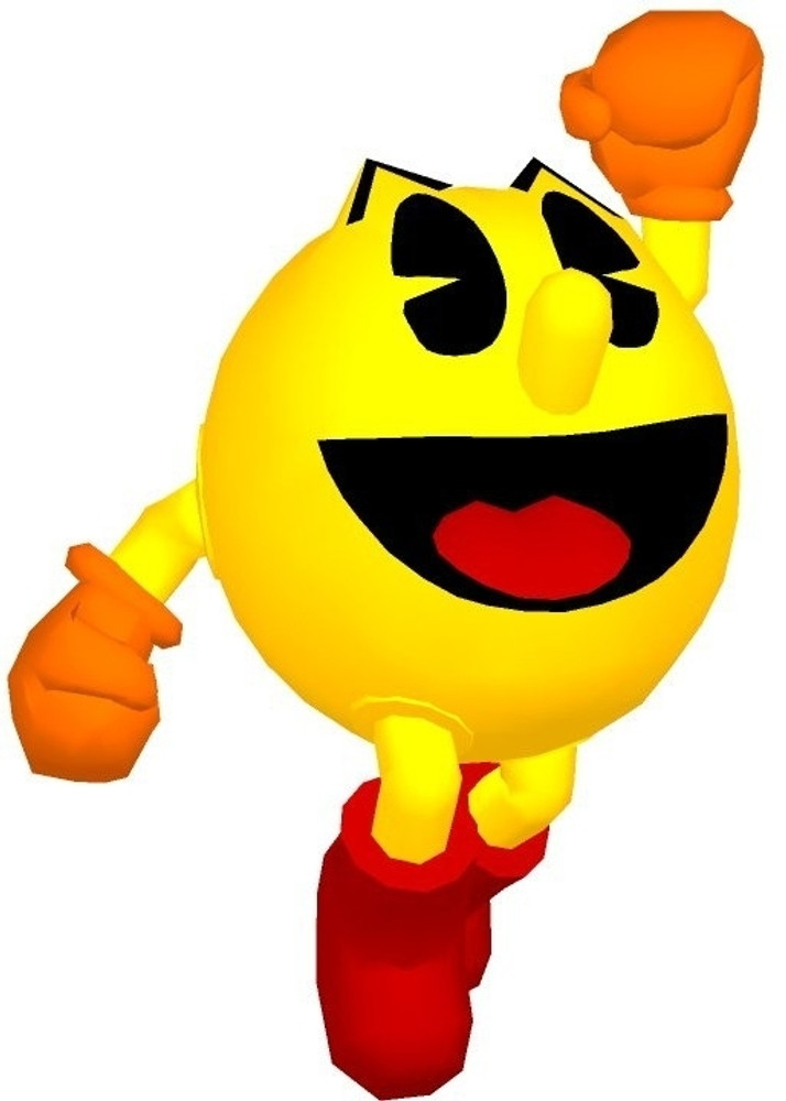 Pac man with shop legs