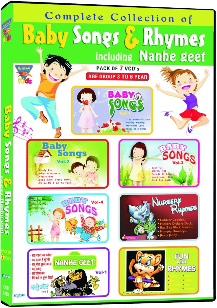 Baby Songs Rhymes 7 VCD Pack Price in India Buy Baby Songs