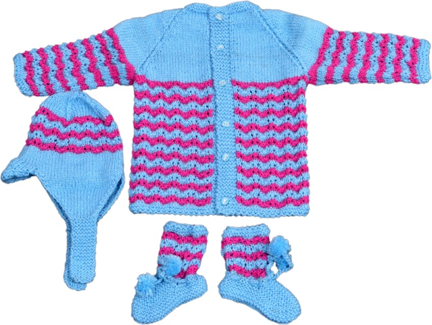 Hand knitted sweaters clearance designs for baby girl