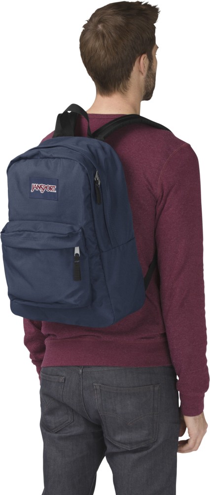 Jansport superbreak outlet navy blue