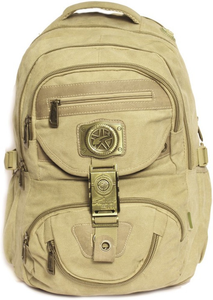 Large Backpack Babyfish Ladies Men's Canvas Military Laptop