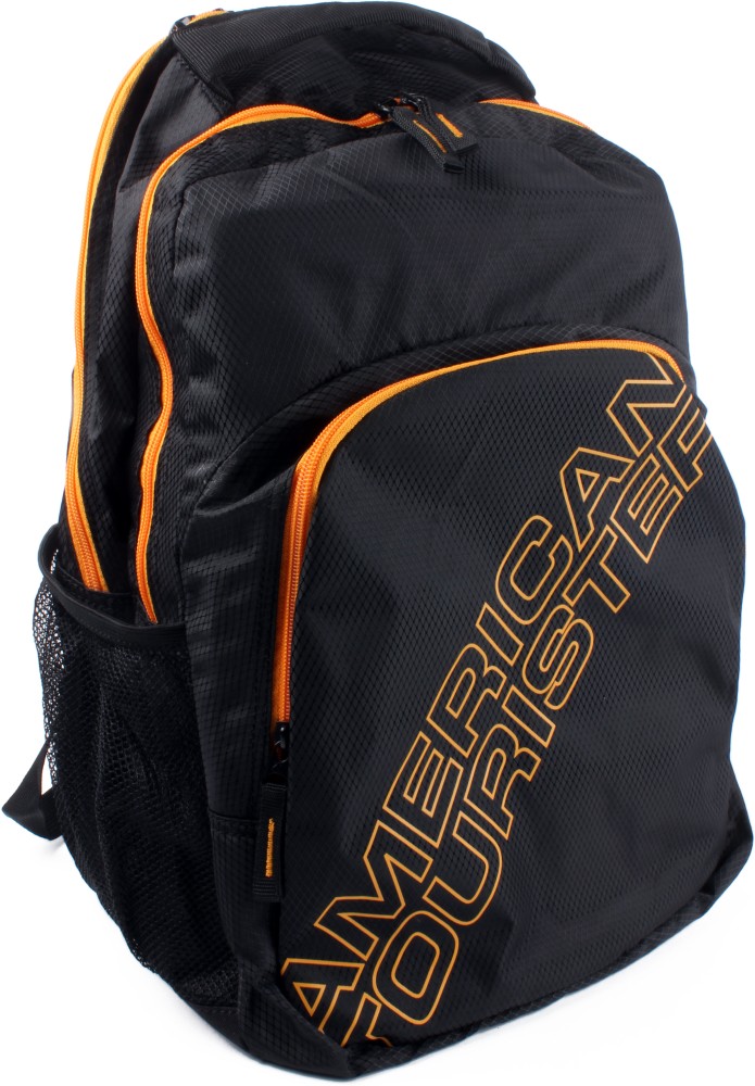 Black yellow outlet backpack