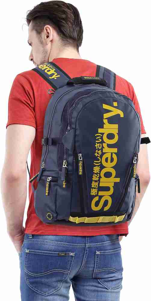 Superdry yellow backpack shop