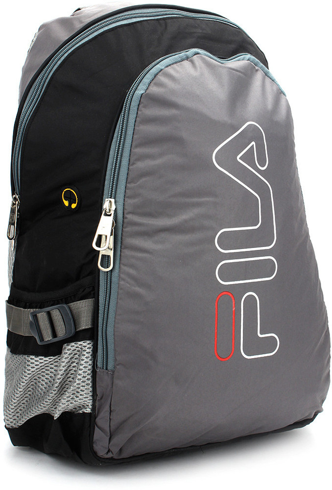 FILA Laptop Backpack Grey and Black Price in India Flipkart
