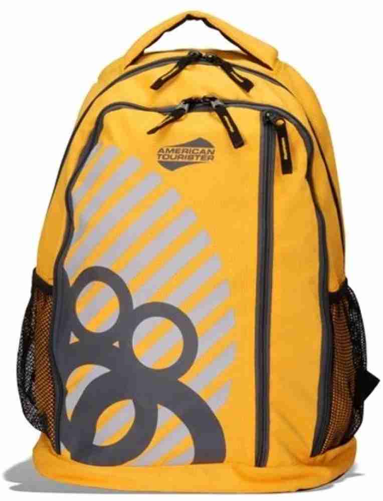 American tourister shop backpack yellow