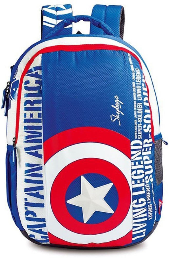 SKYBAGS Captain America 03 Blue 22 L Backpack Multicolor Price in India Flipkart