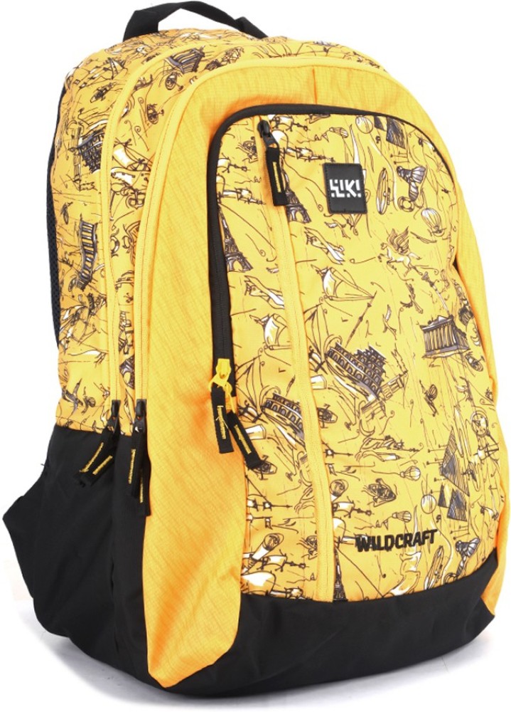 Wildcraft shop yellow backpack