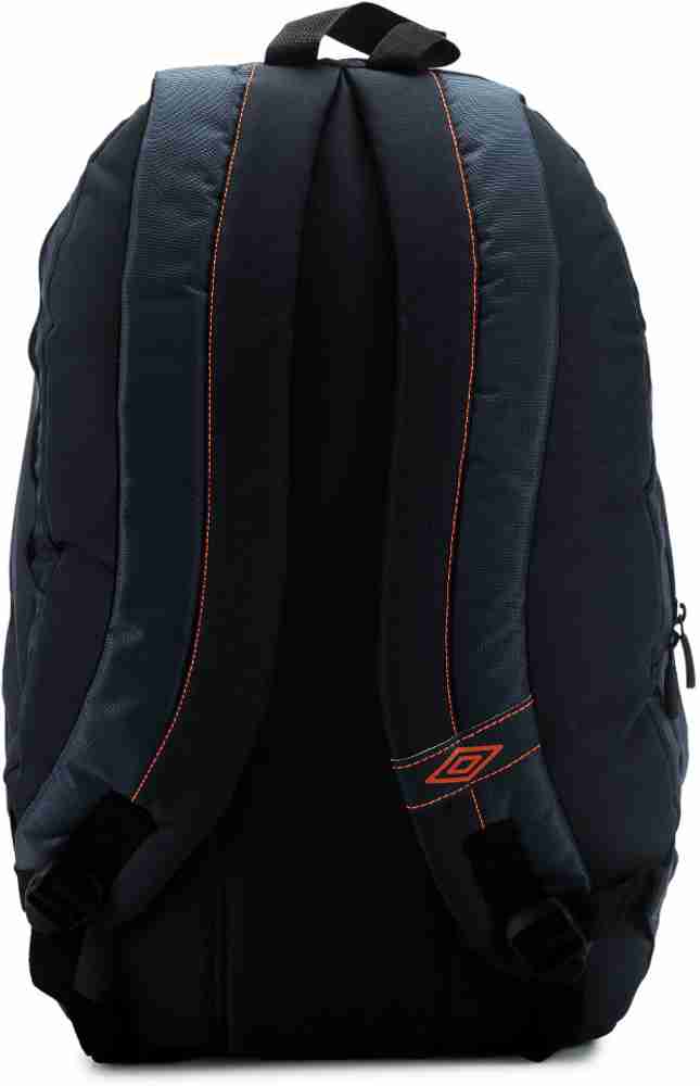 UMBRO by Big Bazaar Laptop Backpack Navy and Neon Orange Price