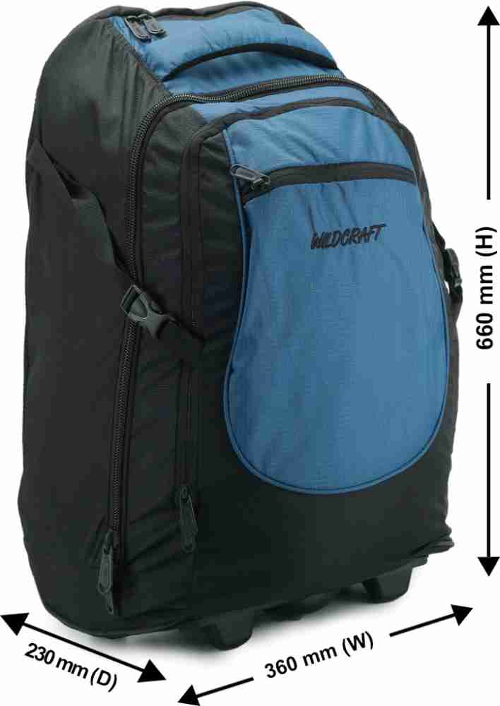 Wildcraft backpack 2025 with wheels