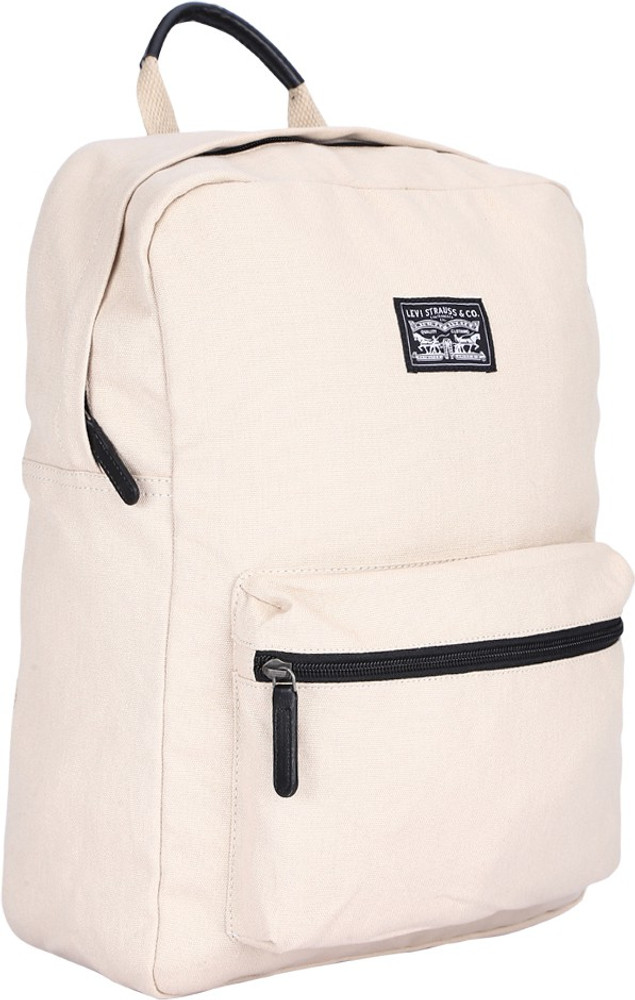 LEVI S Canvas bag with Iconic two horse pull branding 2.5 L Laptop Backpack Beige Price in India Flipkart