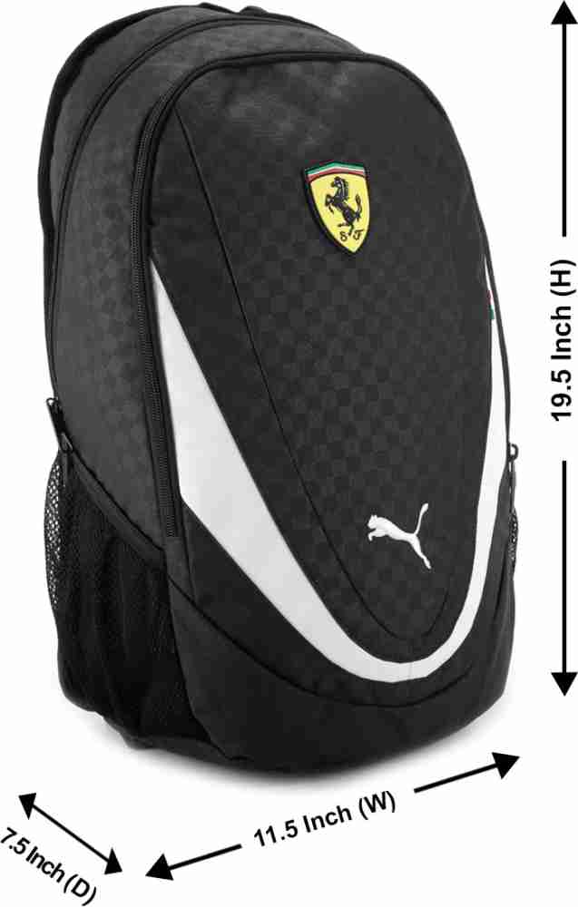 PUMA Ferrari Replica Laptop Backpack Black and White Price in