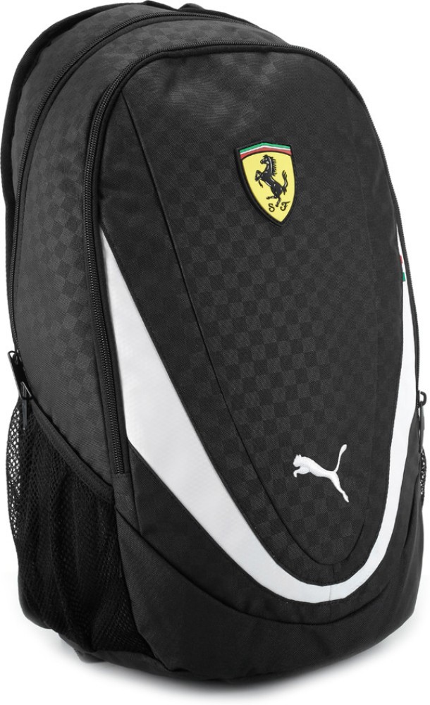 PUMA Ferrari Replica Laptop Backpack Black and White Price in India Flipkart