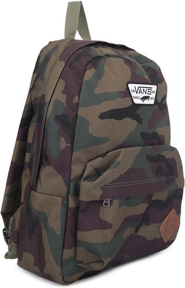 Vans camo backpack deals