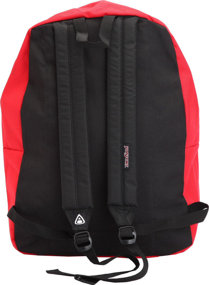 Black and red jansport backpack hot sale