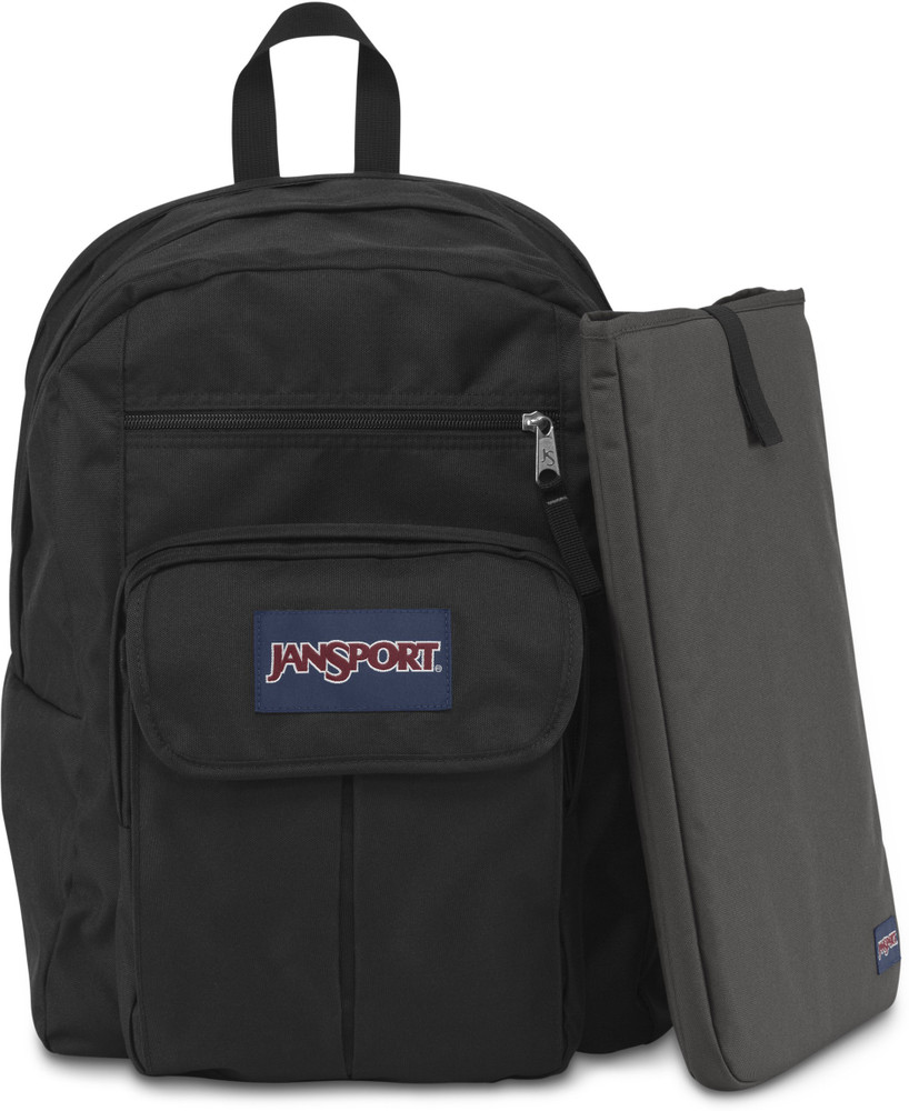 JanSport Digital Student 34 L Laptop Backpack Black Forge Grey