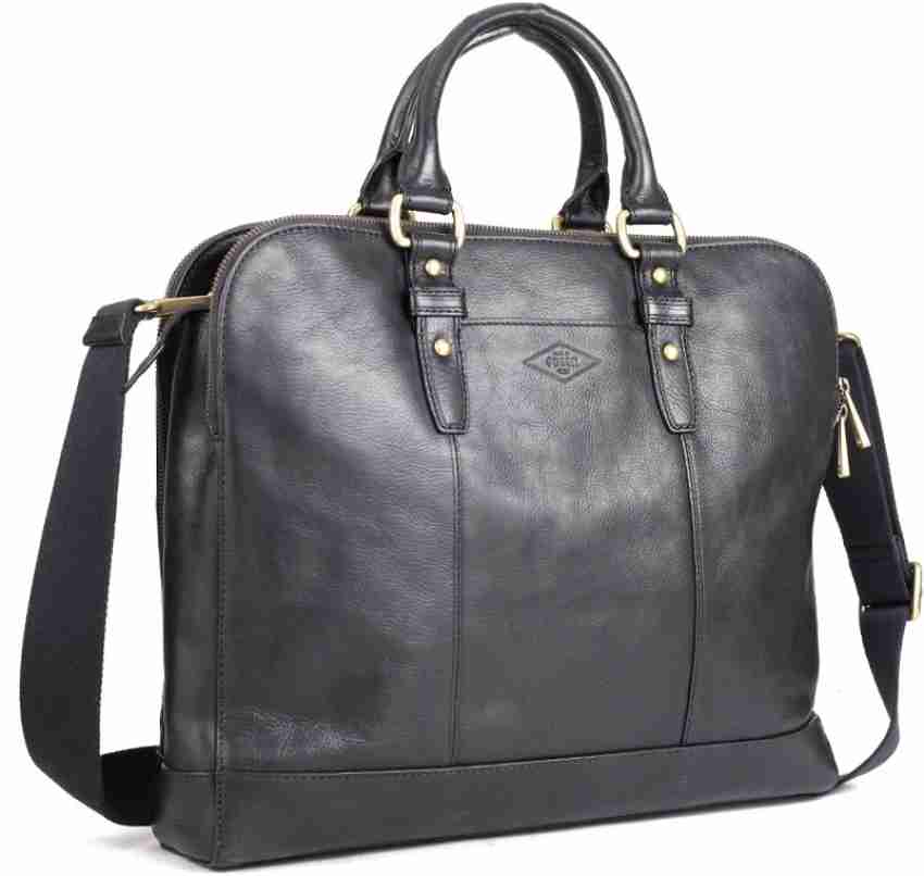 FOSSIL Laptop Messenger Bag Black Price in India Flipkart