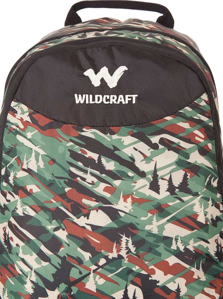 Wildcraft backpack camo 1 green top