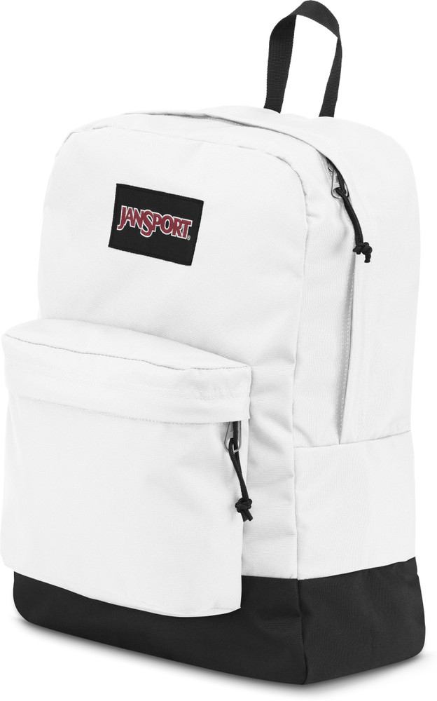 Black and sales white jansport backpack