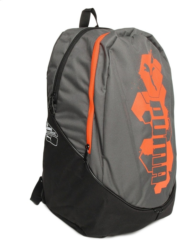 Puma pioneer grey on sale & orange backpack