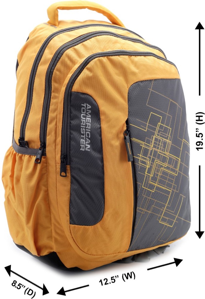 American tourister backpack yellow best sale