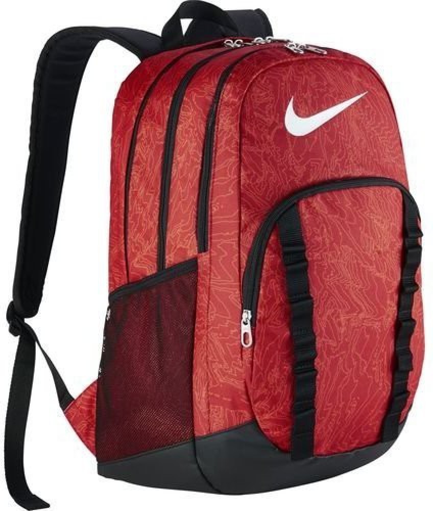 NIKE Nike BRASILIA 7 RED BACKPACK GRAPHIC 25 L Backpack Red Price in India Flipkart