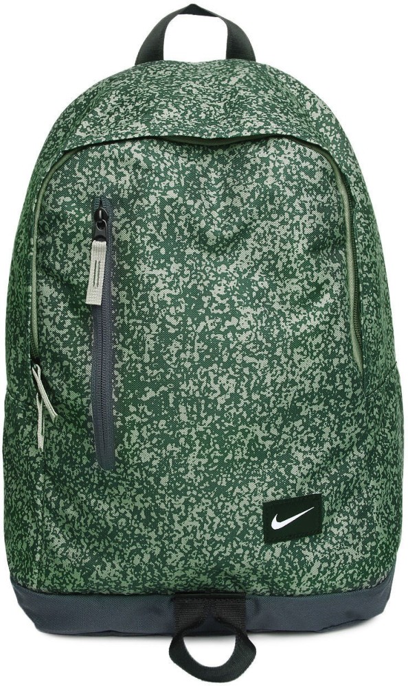 NIKE All Access Halfday Unisex 25 L Medium Laptop Backpack Green Black Price in India Flipkart